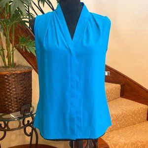 Calvin Klein pleated sleeveless shell top